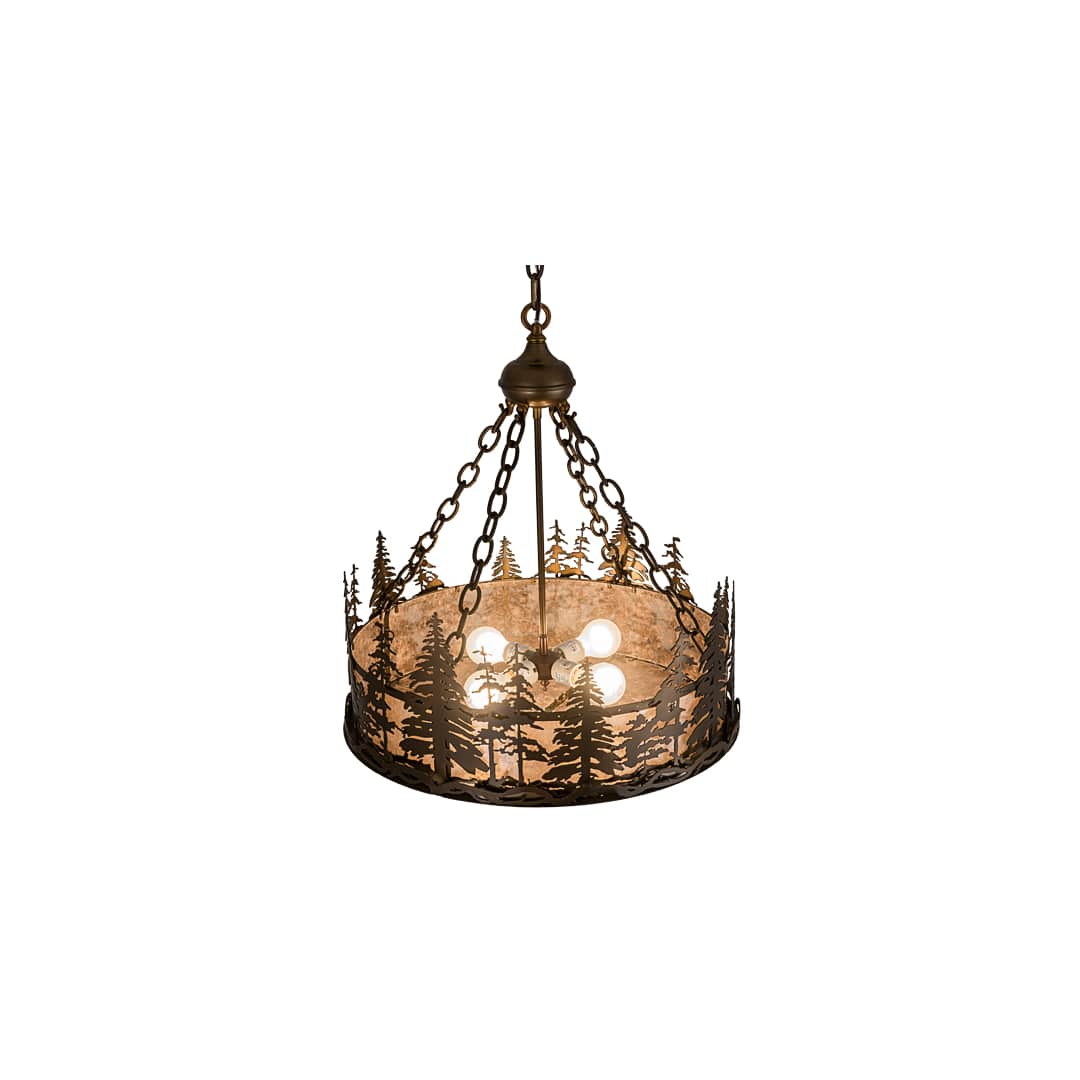 Tall Pines 4 Light 23" Wide Suspension Pendant