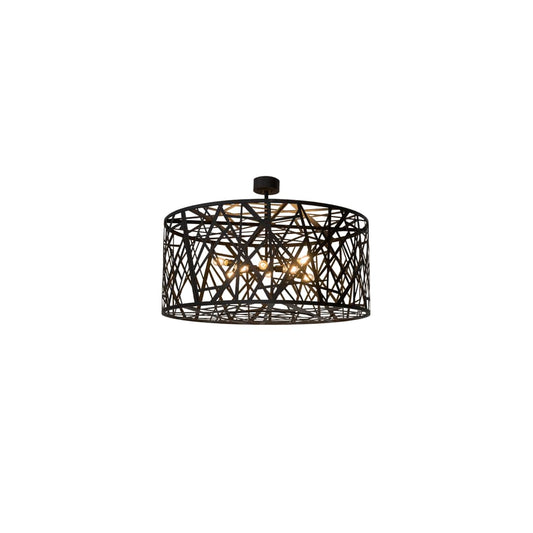 Birds Nest 8 Light 54" Wide Semi-Flush Drum Ceiling Fixture