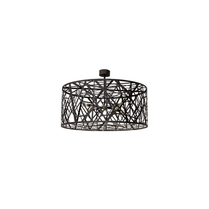 Birds Nest 8 Light 54" Wide Semi-Flush Drum Ceiling Fixture