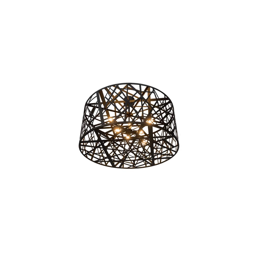 Birds Nest 8 Light 54" Wide Semi-Flush Drum Ceiling Fixture
