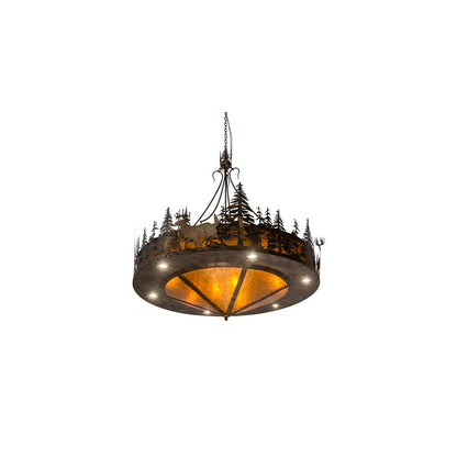 Deer at Dusk 8 Light 58" Wide Pendant