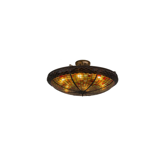 Acorn 6 Light 36" Wide Semi-Flush Bowl Ceiling Fixture