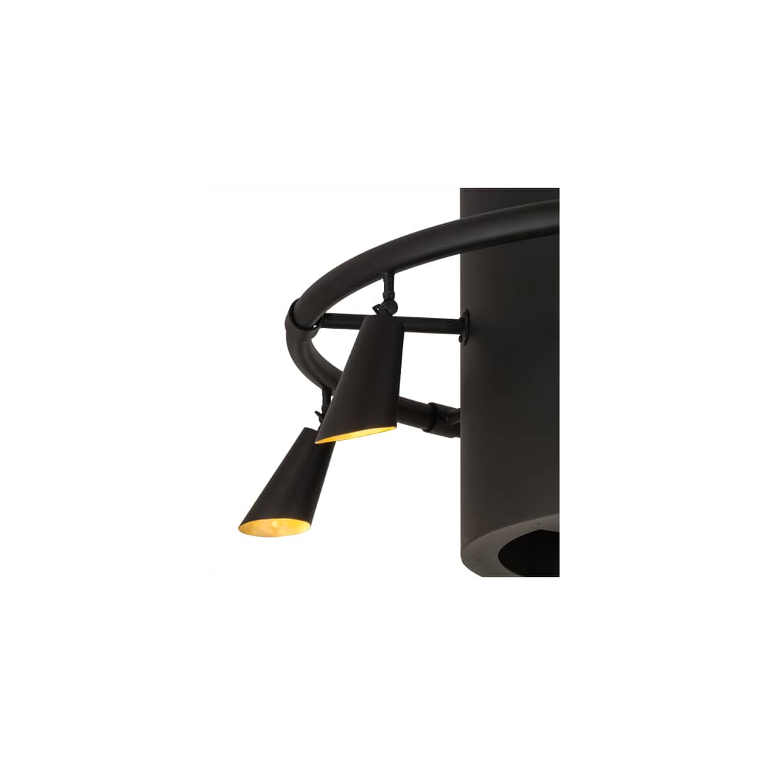 Column-Surround 6 Light 60" Wide Semi-Flush Ceiling Fixture