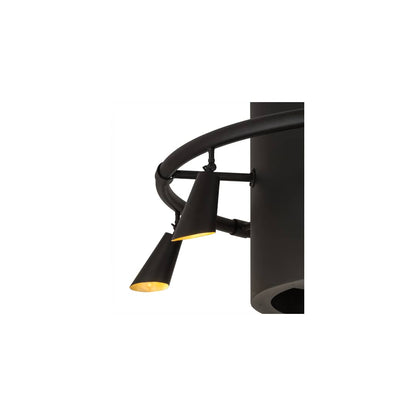 Column-Surround 6 Light 60" Wide Semi-Flush Ceiling Fixture