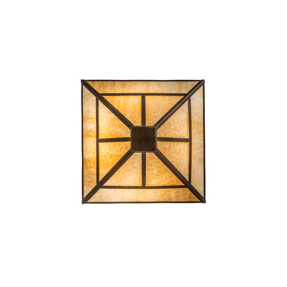 T Mission 8 Light 34" Wide Semi-Flush Ceiling Fixture - Rust Finish