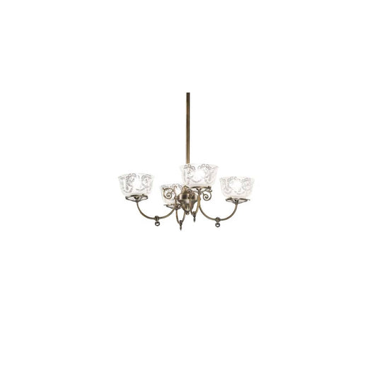 Revival Gas and Electric 4 Light 27" Wide Chandelier