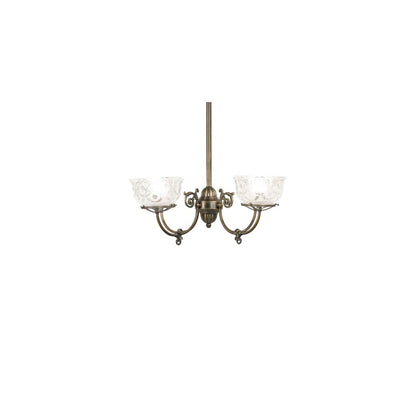 Revival Gas and Electric 4 Light 27" Wide Chandelier