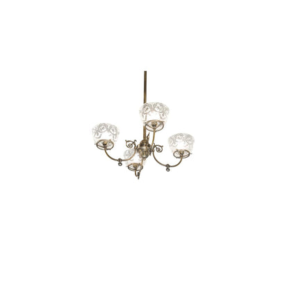 Revival Gas and Electric 4 Light 27" Wide Chandelier