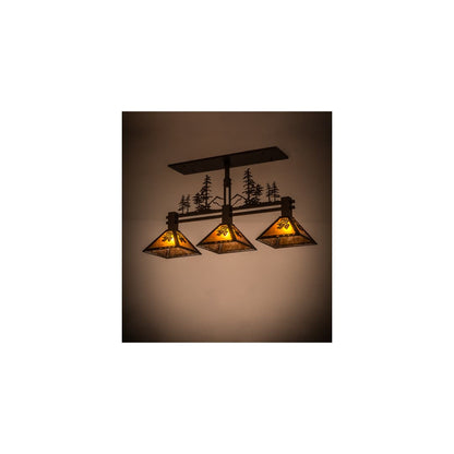 Tall Pines 3 Light 12" Wide Linear Pendant