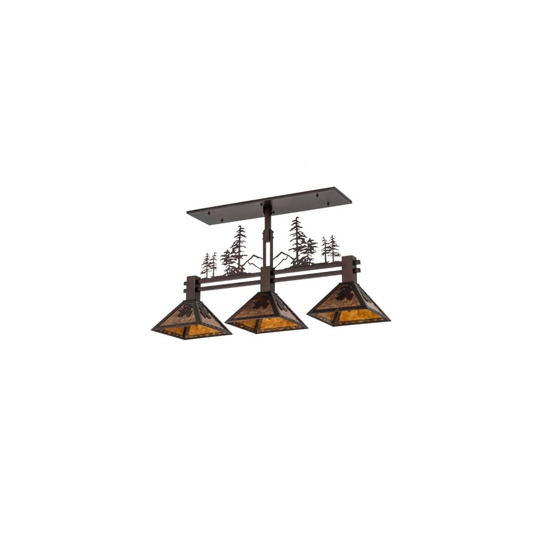 Tall Pines 3 Light 12" Wide Linear Pendant
