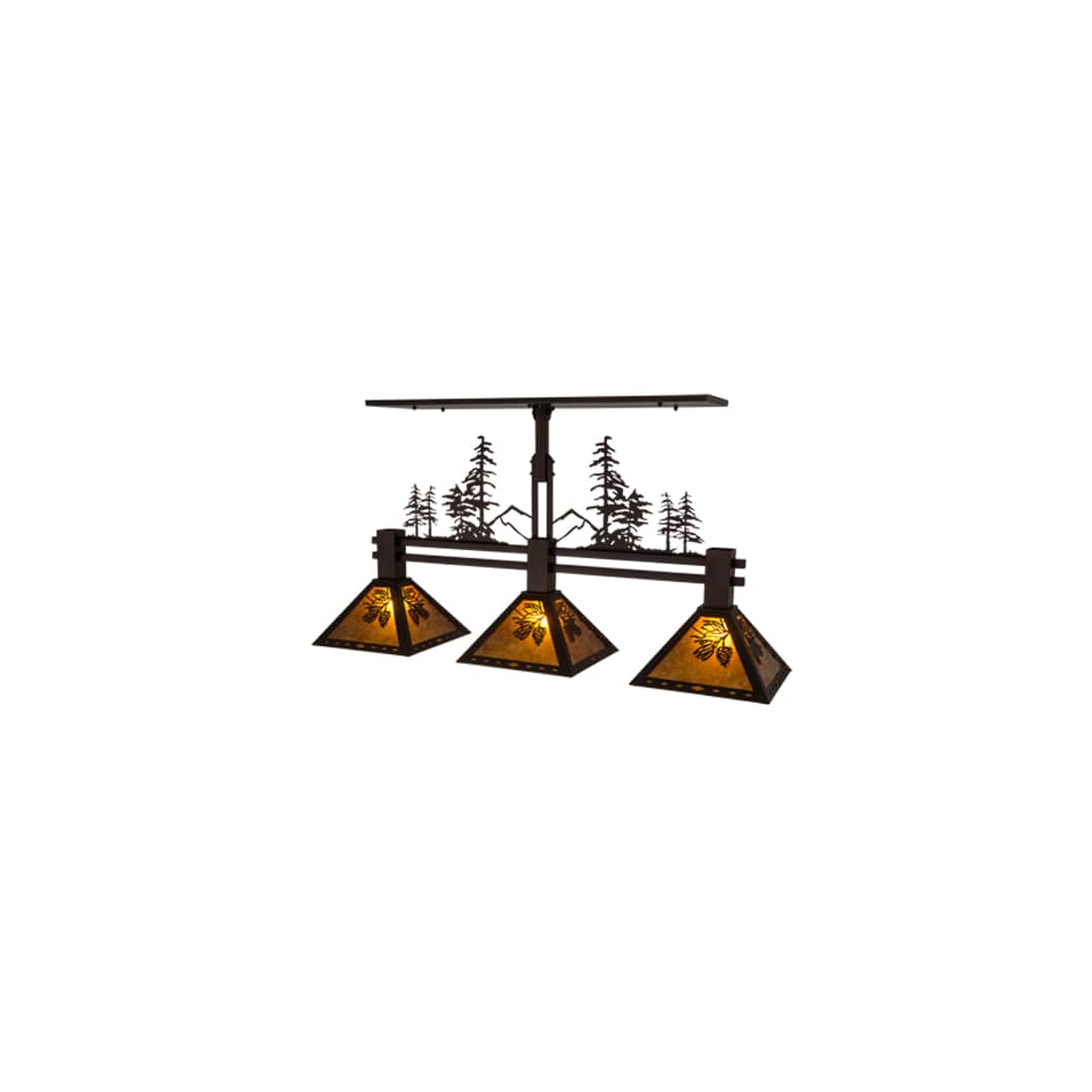 Tall Pines 3 Light 12" Wide Linear Pendant