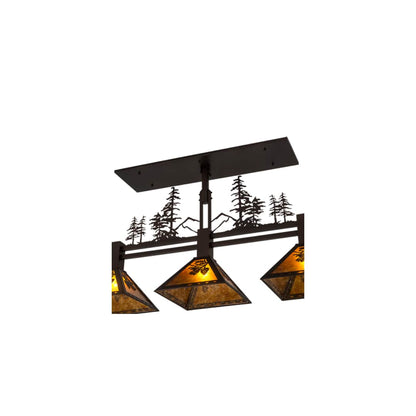 Tall Pines 3 Light 12" Wide Linear Pendant