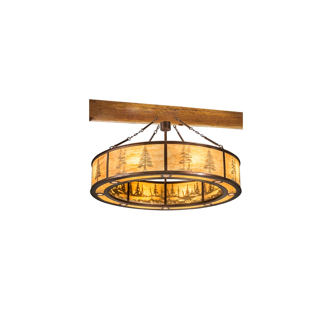 Tall Pines 8 Light 62" Wide Pendant