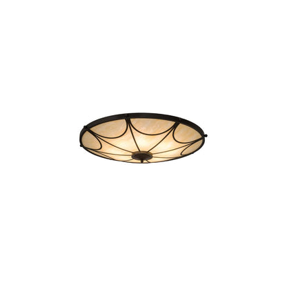 Carousel 8 Light 42" Wide Semi-Flush Bowl Ceiling Fixture - Timeless Bronze Finish