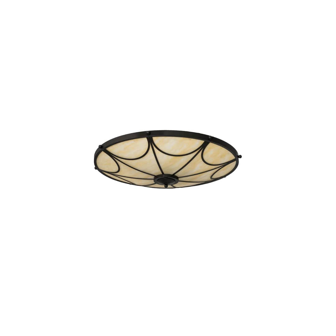 Carousel 8 Light 42" Wide Semi-Flush Bowl Ceiling Fixture - Timeless Bronze Finish