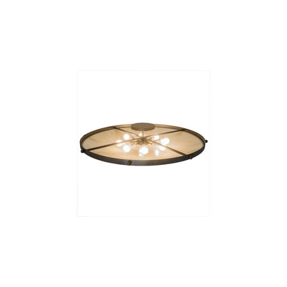 Carousel 8 Light 42" Wide Semi-Flush Bowl Ceiling Fixture - Timeless Bronze Finish