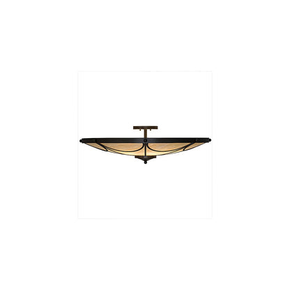 Carousel 8 Light 42" Wide Semi-Flush Bowl Ceiling Fixture - Timeless Bronze Finish