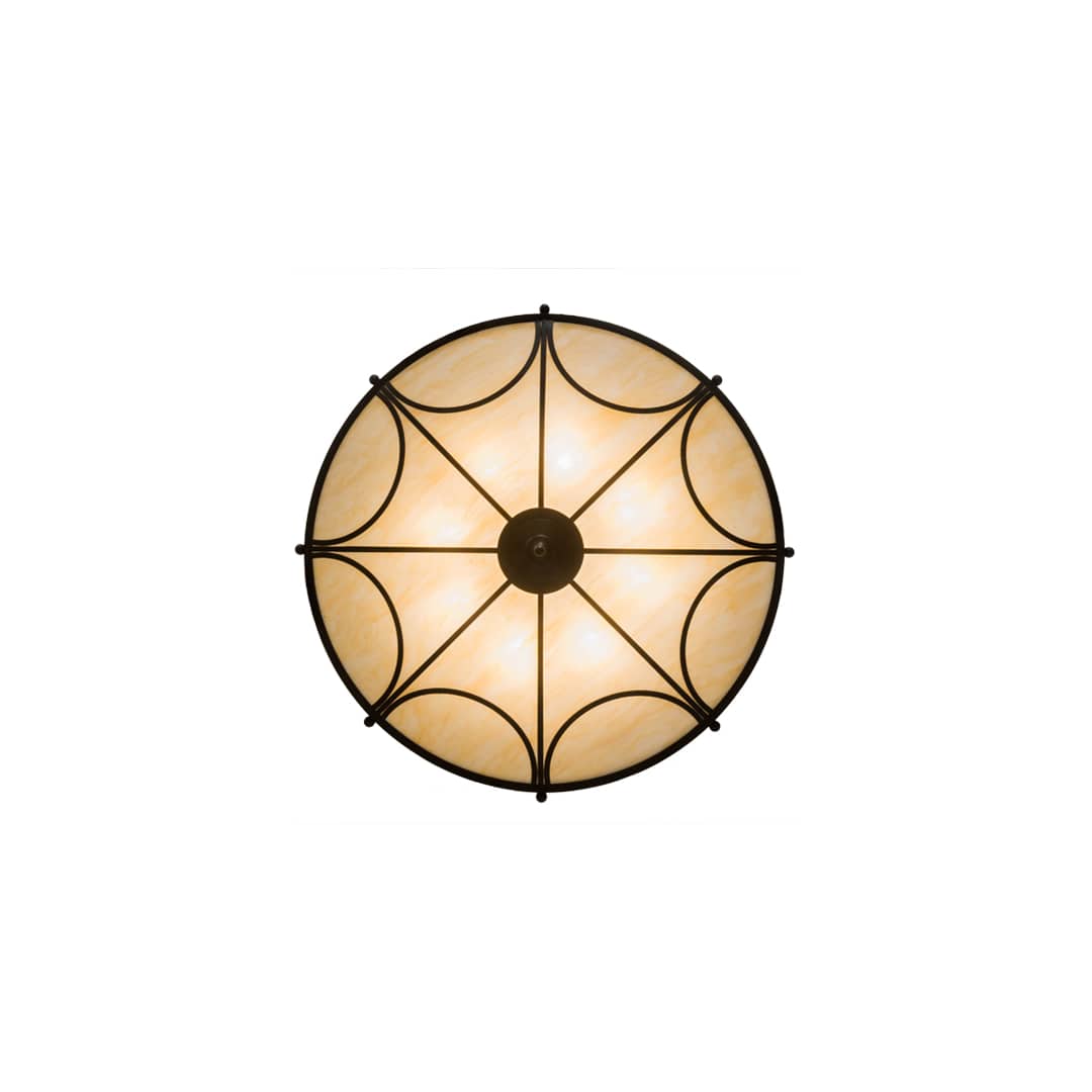 Carousel 8 Light 42" Wide Semi-Flush Bowl Ceiling Fixture - Timeless Bronze Finish