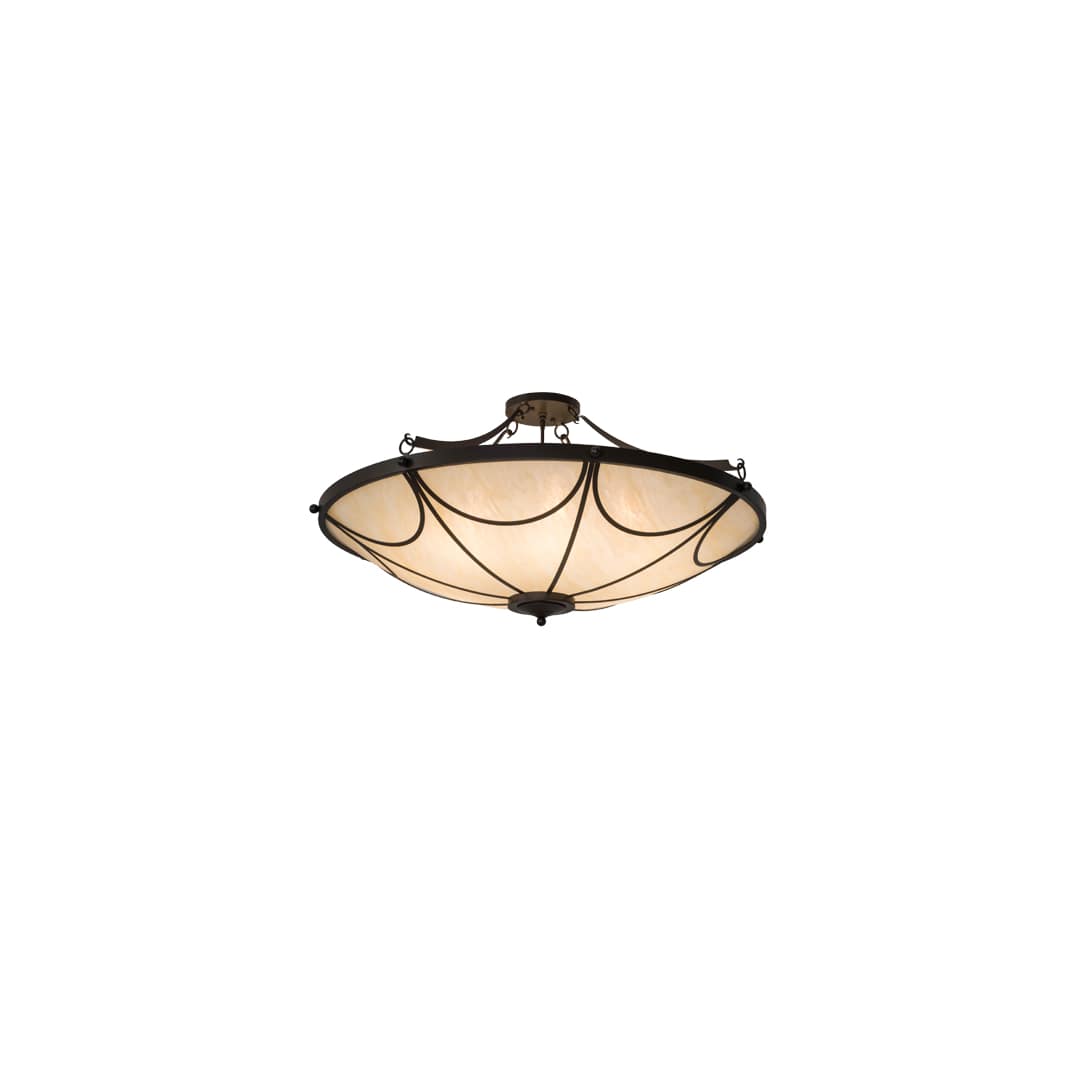 Carousel 8 Light 48" Wide Semi-Flush Bowl Ceiling Fixture