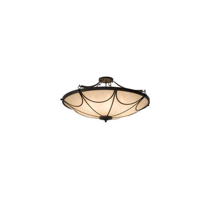 Carousel 8 Light 48" Wide Semi-Flush Bowl Ceiling Fixture