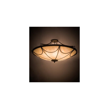Carousel 8 Light 48" Wide Semi-Flush Bowl Ceiling Fixture