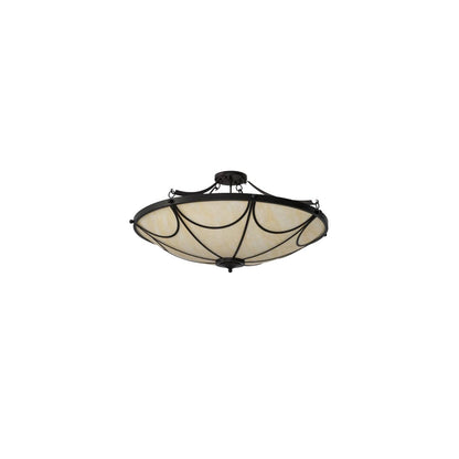 Carousel 8 Light 48" Wide Semi-Flush Bowl Ceiling Fixture