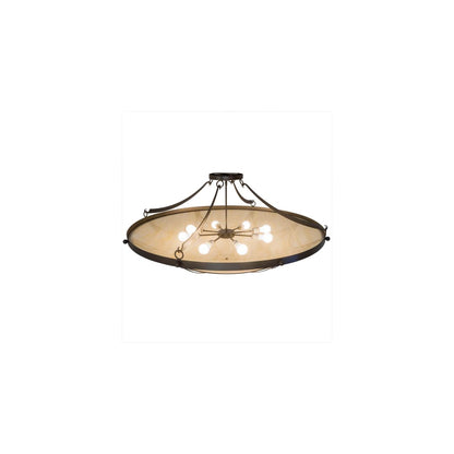 Carousel 8 Light 48" Wide Semi-Flush Bowl Ceiling Fixture