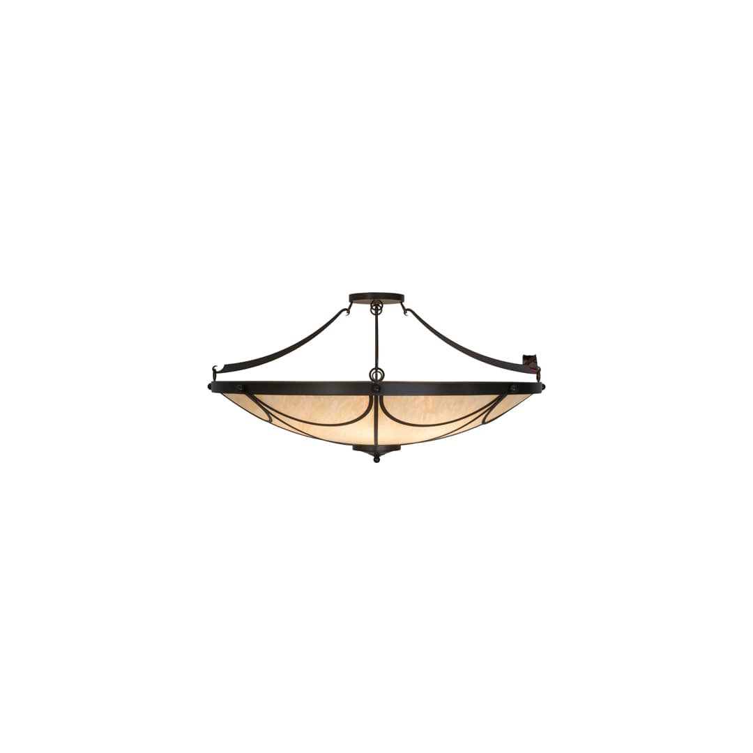 Carousel 8 Light 48" Wide Semi-Flush Bowl Ceiling Fixture