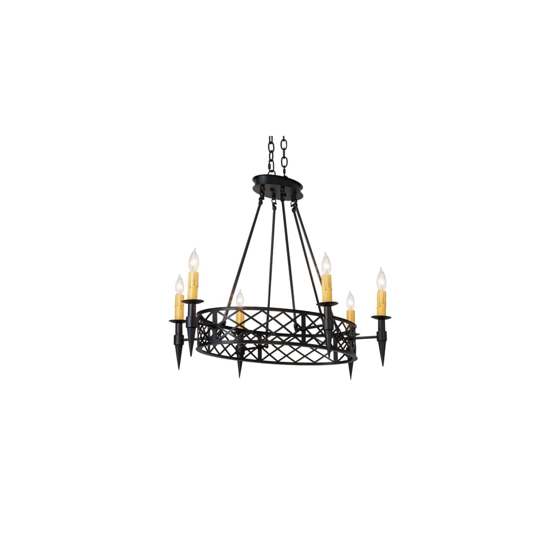 Topridge 6 Light 28" Wide Taper Candle Style Chandelier