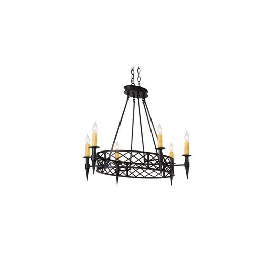 Topridge 6 Light 28" Wide Taper Candle Style Chandelier