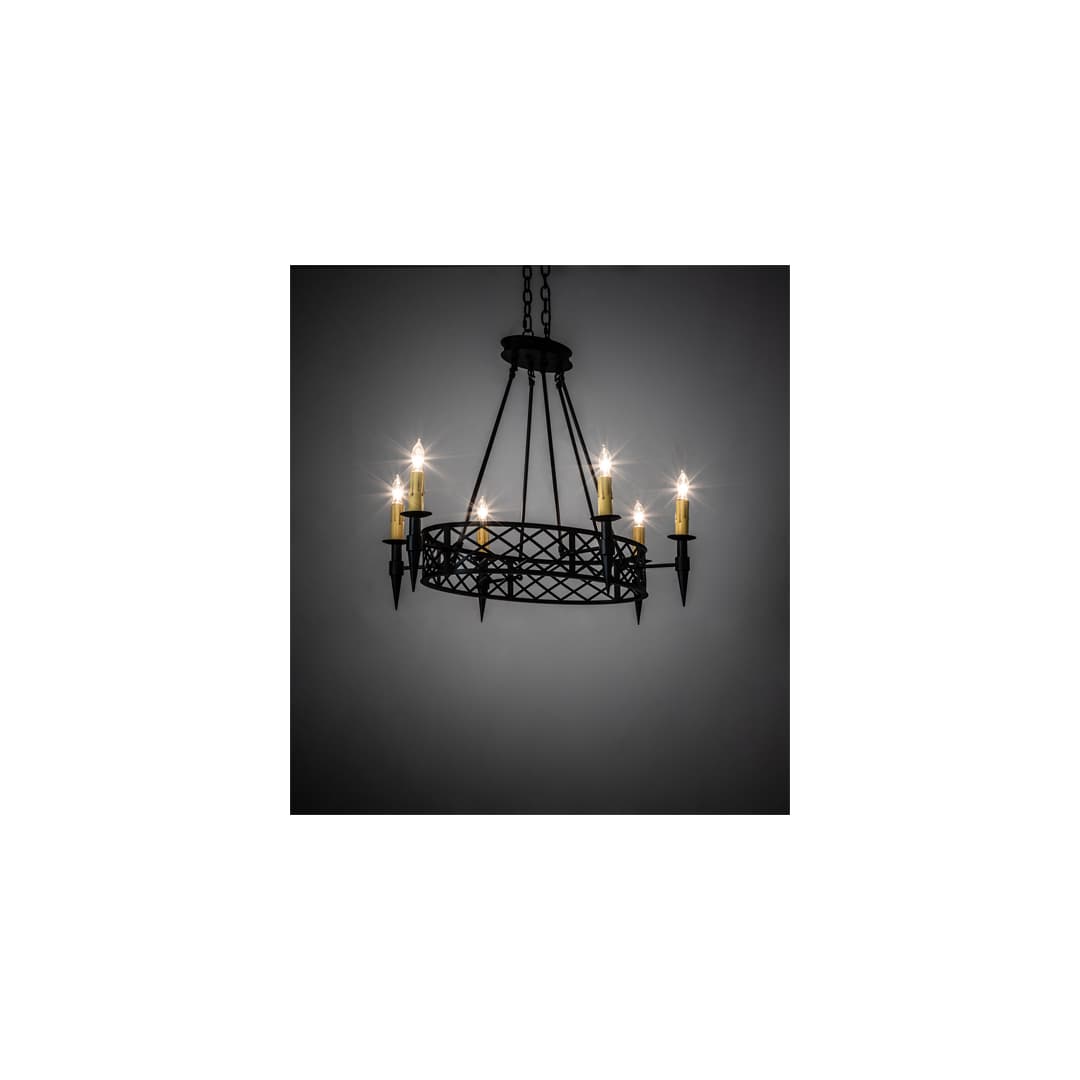 Topridge 6 Light 28" Wide Taper Candle Style Chandelier