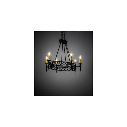 Topridge 6 Light 28" Wide Taper Candle Style Chandelier