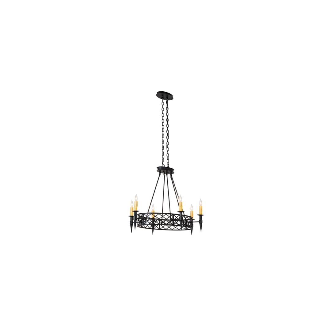 Topridge 6 Light 28" Wide Taper Candle Style Chandelier
