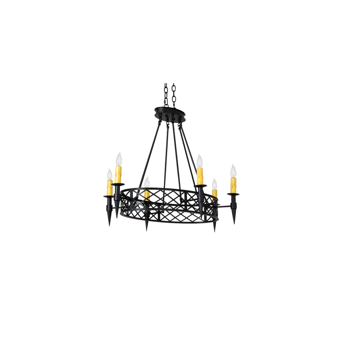 Topridge 6 Light 28" Wide Taper Candle Style Chandelier