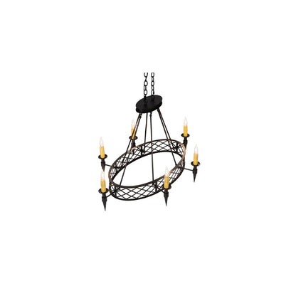 Topridge 6 Light 28" Wide Taper Candle Style Chandelier