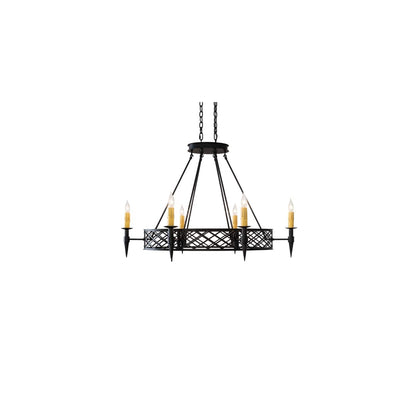 Topridge 6 Light 28" Wide Taper Candle Style Chandelier