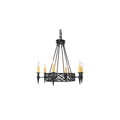 Topridge 6 Light 28" Wide Taper Candle Style Chandelier