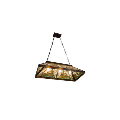 Mission 3 Light 18" Wide Linear Pendant