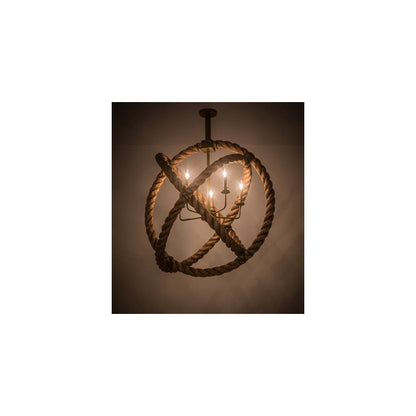 Bola 5 Light 36" Wide Taper Candle Pendant