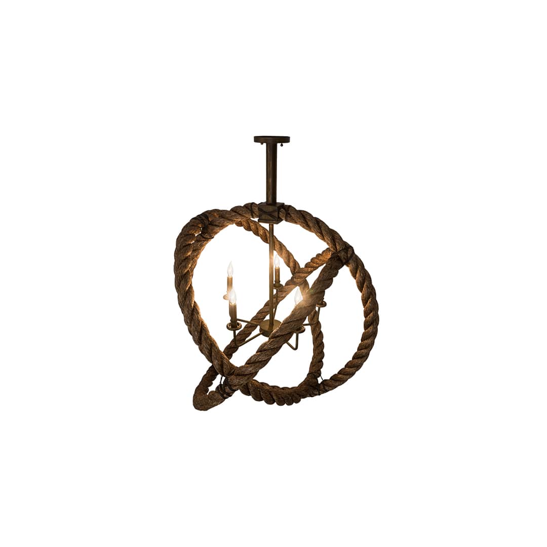 Bola 5 Light 36" Wide Taper Candle Pendant