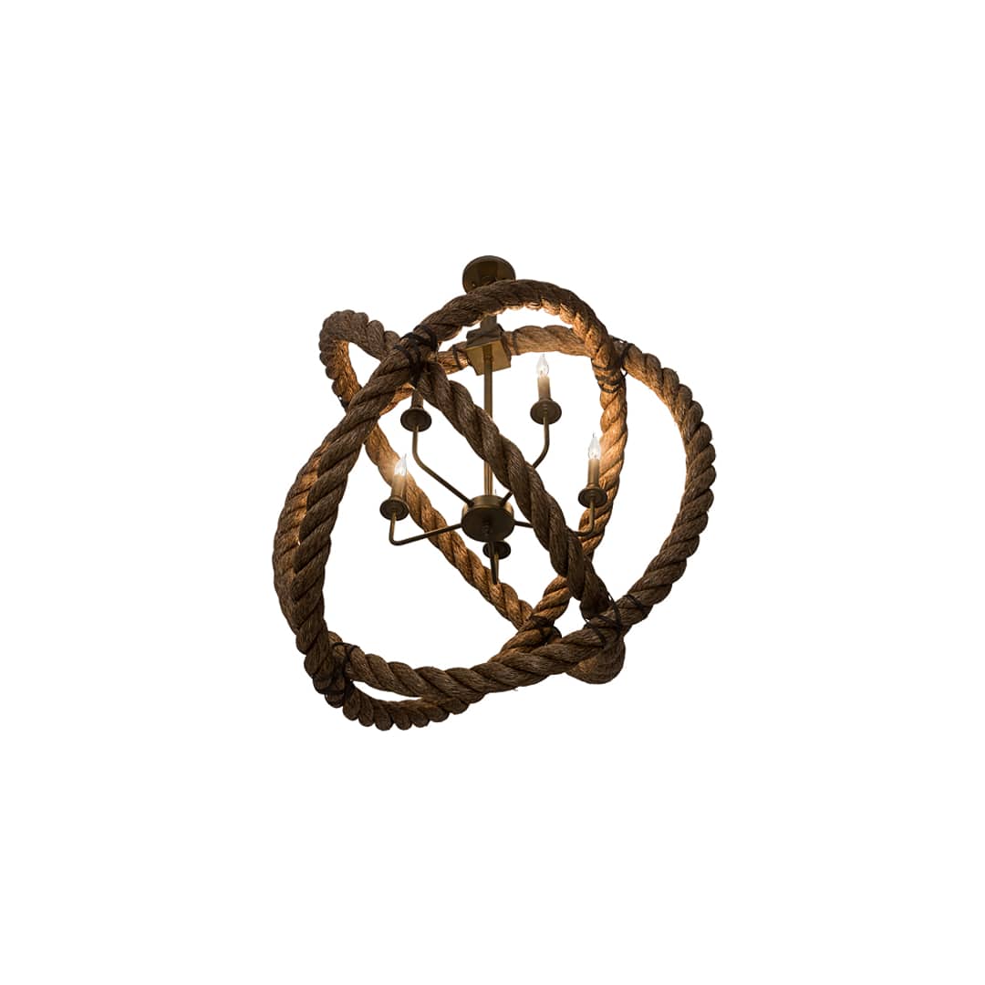 Bola 5 Light 36" Wide Taper Candle Pendant