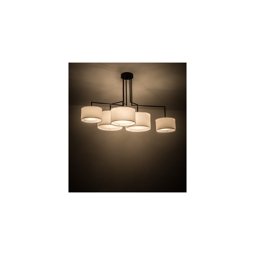 Cilindro 5 Light 35" Wide Linear Pendant