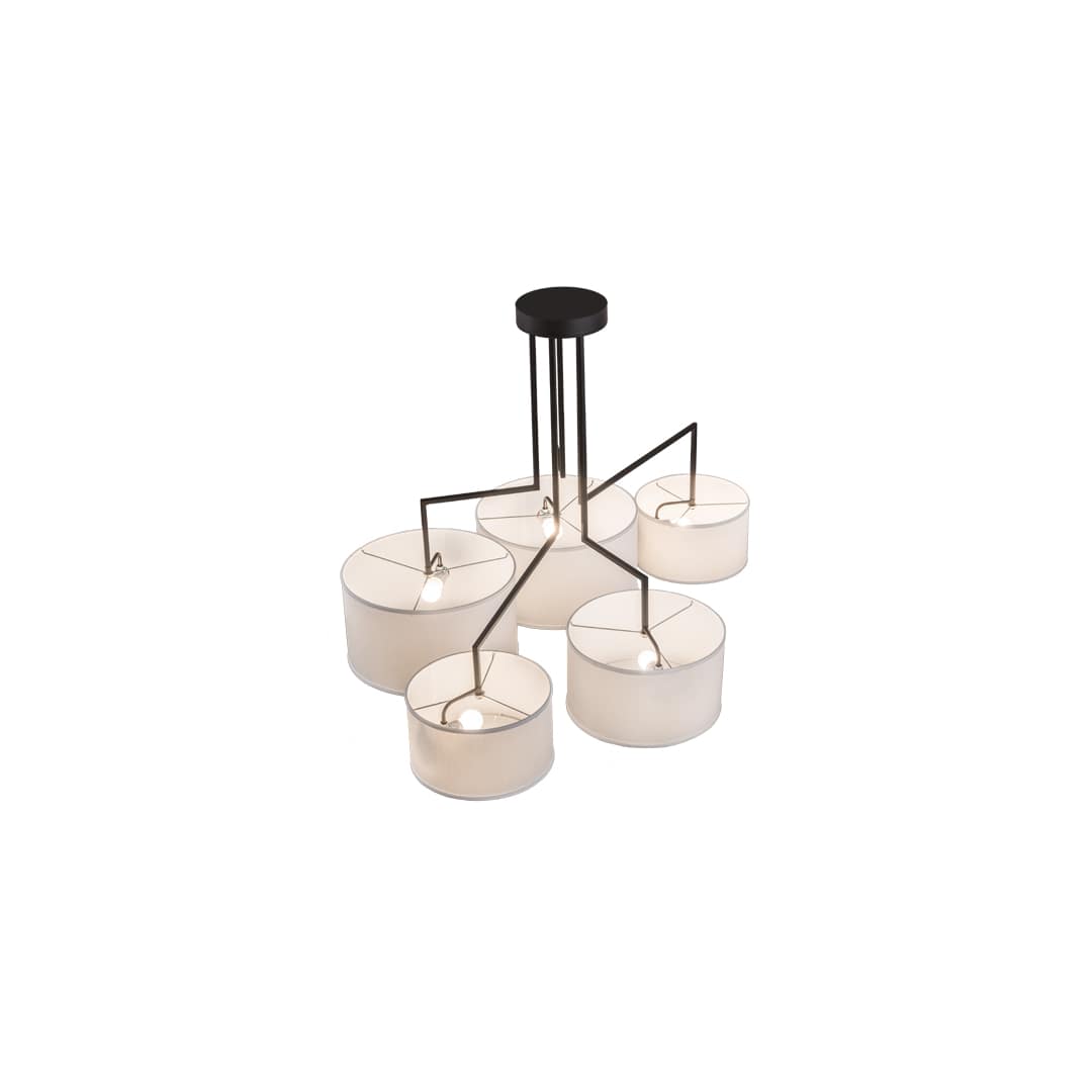 Cilindro 5 Light 35" Wide Linear Pendant