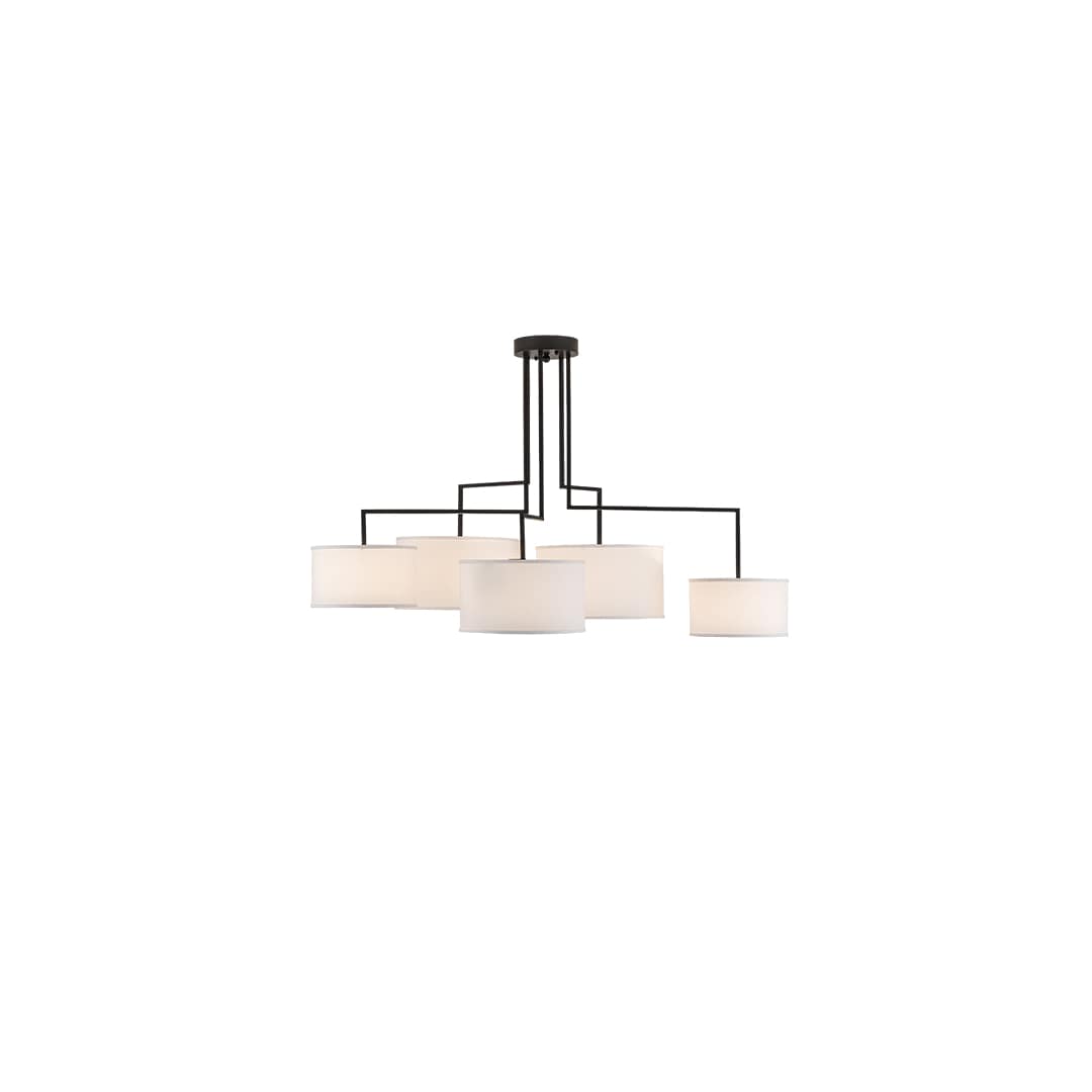 Cilindro 5 Light 35" Wide Linear Pendant
