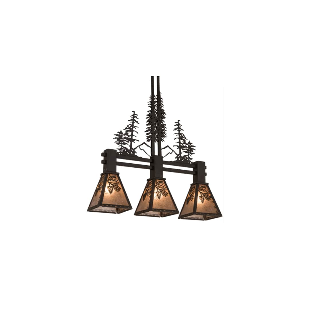Tall Pines 3 Light 8" Wide Linear Pendant