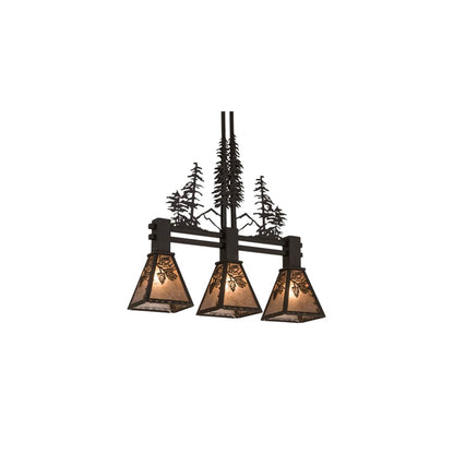 Tall Pines 3 Light 8" Wide Linear Pendant