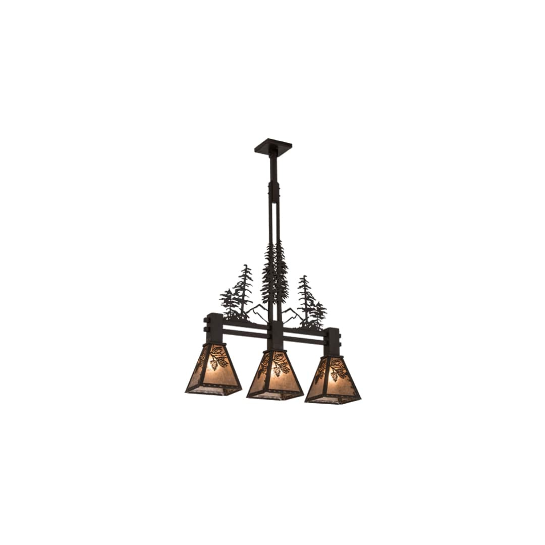 Tall Pines 3 Light 8" Wide Linear Pendant