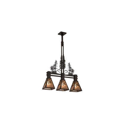 Tall Pines 3 Light 8" Wide Linear Pendant