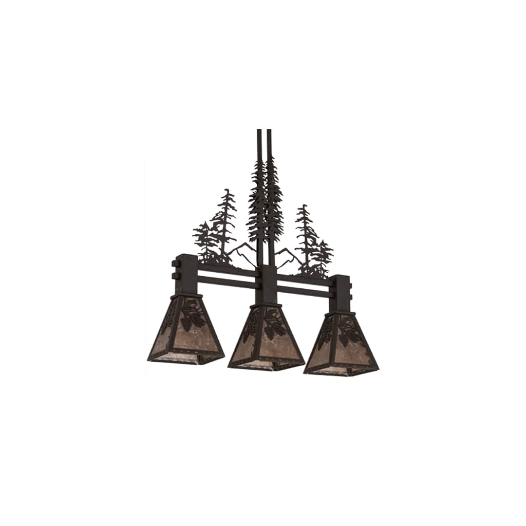 Tall Pines 3 Light 8" Wide Linear Pendant