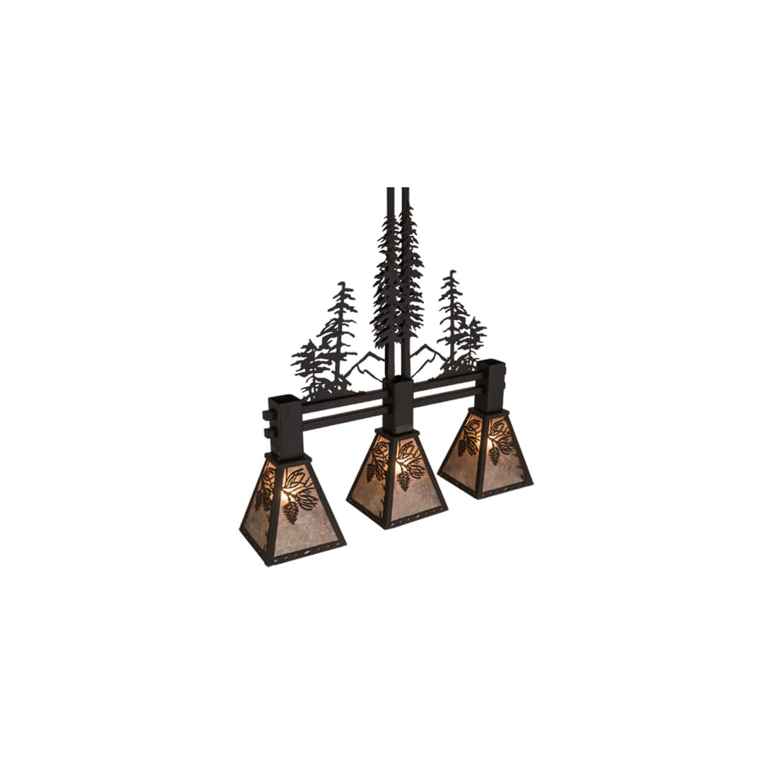 Tall Pines 3 Light 8" Wide Linear Pendant